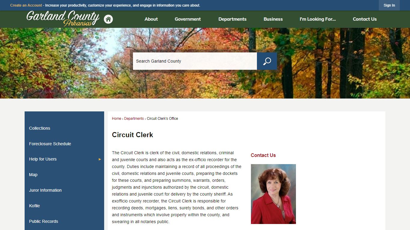 Circuit Clerk | Garland County, AR