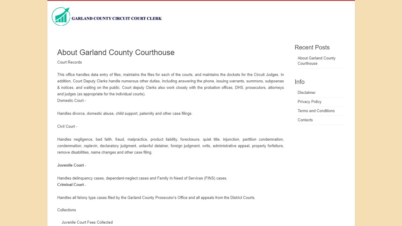 Garland County Circuit Court Clerk - Jeannie Pike